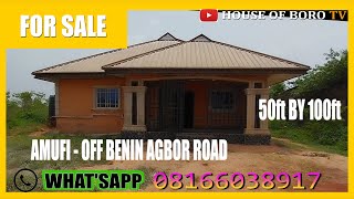 HOUSE FOR SALE IN BENIN CITY EDO STATE NIGERIA  AMUFI  OFF BENIN AGBOR ROAD [upl. by Marius]