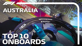 Russells Dramatic Crash  The Top 10 Onboards  2024 Australian Grand Prix  Qatar Airways [upl. by Thomasine941]