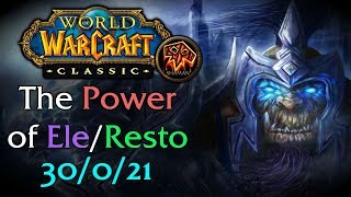 The Power of EleResto Shaman in WoW Classic 30021 [upl. by Yednil]