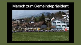 Marsch zum Gemeindepräsident von Gommiswald 09042022 [upl. by Chadwick]