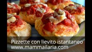 Pizzette con lievito istantaneo [upl. by Novello]