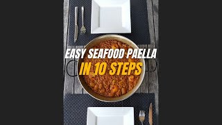 Easy Seafood Paella in 10 steps [upl. by Aleen]