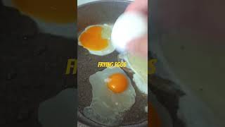 Frying eggs quickest food to make food shortvideo asmr [upl. by Sears]