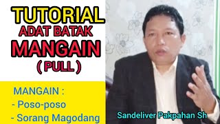 TUTORIAL ADAT BATAK Part5  MANGAIN ANAK POSOPOSO DOHOT SORANG MAGODANG  PATAPPE MARGA [upl. by Eeltrebor]