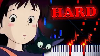 Joe Hisaishi  Town with an Ocean View Kikis Delivery Service  Piano Tutorial [upl. by Aihsak]