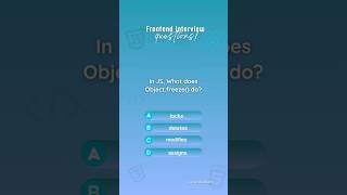 Frontend interview questions Quiz 34 javascript react interview developer coding freshers [upl. by Anileve370]
