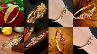 TOP 20 Gold Bracelet Designs For Women  Light weight BangleBracelet designs Goldpot [upl. by Shiff]