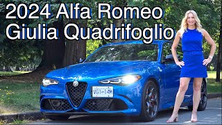 2024 Alfa Romeo Giulia Quadrifoglio review  Going goinggone [upl. by Penn921]