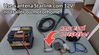 Como usar Starlink em 12V sem cortar cabos ou caixa Vídeo completo [upl. by Leafar701]