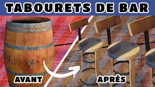 Recycler un tonneau de vin en tabouret de bar design [upl. by Ursuline403]