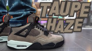 BEWARE  AIR JORDAN 4 TAUPE HAZE REVIEW AND ON FOOT IN 4K [upl. by Drain]