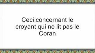 Les Bienfaits De La Lecture Du Coran ArabicFrench [upl. by Nevah]