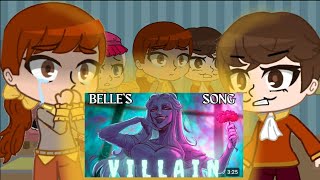 Staff Reacts to Belles Villain Song👄Beauty and the Beast🐻 [upl. by Noleta342]