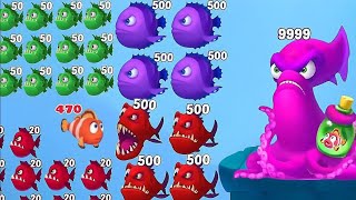 Fishdom Ads Mini Games Hungry Fish  New update 176 level Trailer video [upl. by Ariait]