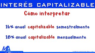 Interés compuesto capitalizable [upl. by Incrocci960]