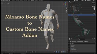 Mixamo Bone Renamer Addon for Blender [upl. by Neelrad]