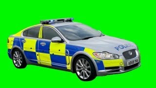 British Police Car Shootout  Free Green Screen  Gunshot Sound Effect [upl. by Mort]