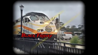 Black Friday Railfanning at Deland FL Ft 196 and fouled horns [upl. by Smalley702]