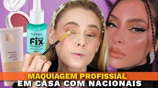 MAQUIAGEM PROFISSIONAL usando PRODUTOS NACIONAIS [upl. by Knut]