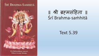 Brahma Samhita 24  Text 539  Krishnas innumerable incarnations [upl. by Furmark]