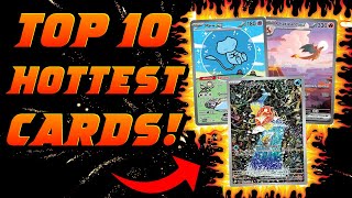 Top 10 HOTTEST Pokemon Cards Of 2024 [upl. by Shanks]