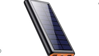 Solar Charger Power Bank 26800mah [upl. by Nuahsyd]