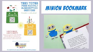 Minion Bookmark Video Card [upl. by Zelle]