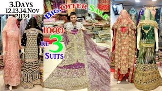 Hyderabad Dhamaka Bridal Collection New Variety only 1000Ke 3Suits Haniya Designer [upl. by Byrann]