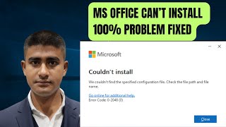 MS office installation error code 02048 0 problem 100 fixed Hindi [upl. by Llerraf]