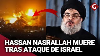 HEZBOLÁ anuncia la muerte de HASSAN NASRALLAH y acusan a ISRAEL de quotATAQUE TERRORISTAquot  Gestión [upl. by Aisya]