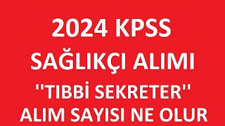 SAÄLIKÃ‡I ALIMI  TIBBÄ° SEKRETER ALIMI NE OLUR KAÃ‡ TDS ALINIR [upl. by Erica]