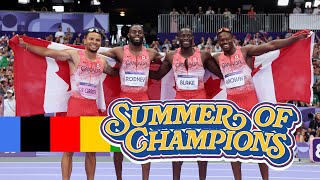 Summer of Champions  Day 14 Paris Olympics Recap 4x100 Relays Spicy Beach Volleyball Breaking [upl. by Ahsitruc]