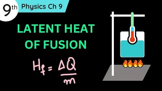 Latent heat of fusion Class 9 Physics Chapter 8 [upl. by Idnac]