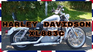 Harley Davidson XL883C  First Ride [upl. by Thain]