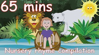 Row Row Row Your Boat And lots more Nursery Rhymes 65 minutes [upl. by Hinman790]