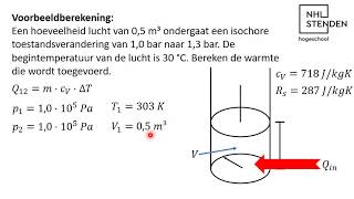 Thermodynamica  Isochore Toestandsverandering [upl. by Nylsor583]