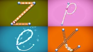 Letterschool Learn How to Write Cursive Lowercase Letter from Z to A [upl. by Jasper949]