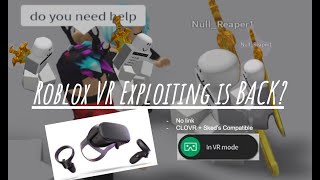 Roblox VR Exploiting REVIVED Oculus Quest 12  NO LINK  Virtual Desktop  April 2021 [upl. by Retsila]