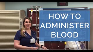 HOW TO ADMINISTER A BLOOD TRANSFUSION LIVE DEMO  Giving Blood as a Nurse [upl. by Eardnoed804]