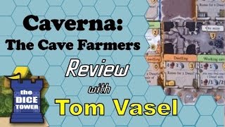 Caverna the Cave Farmers Review  with Tom Vasel [upl. by Edlihtam656]