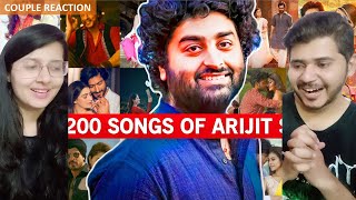 Couple Reaction on Top 200 Songs Of Arijit Singh 20112024  Bollywood Songs Of Arijit Singh [upl. by Maxfield]