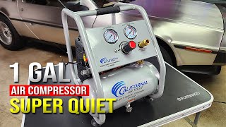 1 Gal Quiet California Air Tools Compressor Review 1P1060SP CAT1P1060SP [upl. by Patman]