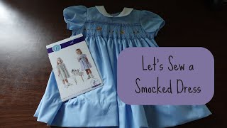 Making A Smocked Dress  Childrens Corner Lee Dress Sew Along  Spring Sewing  Easter Sewing [upl. by Trisha819]