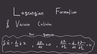 Lagrangian Formalism Korean [upl. by Rehotsirhc]