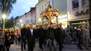 Karfreitag 2017 Prozession mit dem Epitaphios durch Brühl [upl. by Akimehs326]