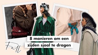 8 manieren om een zijden sjaal te dragen  Fashionchick [upl. by Epilef]