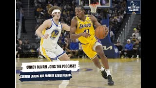 LAKERS GUARD QUINCY OLIVARI JOINS THE PODCAST  Musketeer Madness Exclusive Interview [upl. by Araiek]