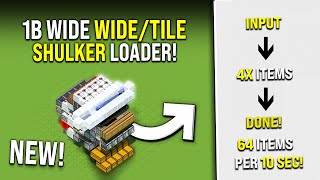 BEST Shulker Loader Minecraft Tutorial  Tileable amp Fastest [upl. by Florio268]