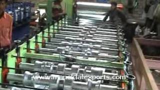 Manek  Roll Forming Machine to make IBR Corrugated Sheets for Roofing [upl. by Huber]