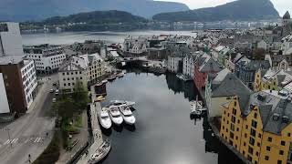 Drone Video  Ålesund Norway 2024 [upl. by Oratnek154]